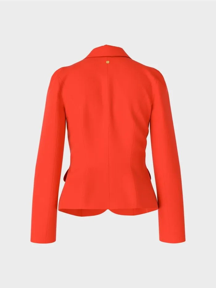 Blazer Damen Marc Cain Taillierter Blazer Mit Schmalem Revers Campari