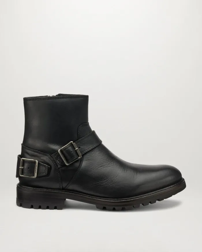 Boots Men Belstaff Trialmaster Zip Up Boots Black