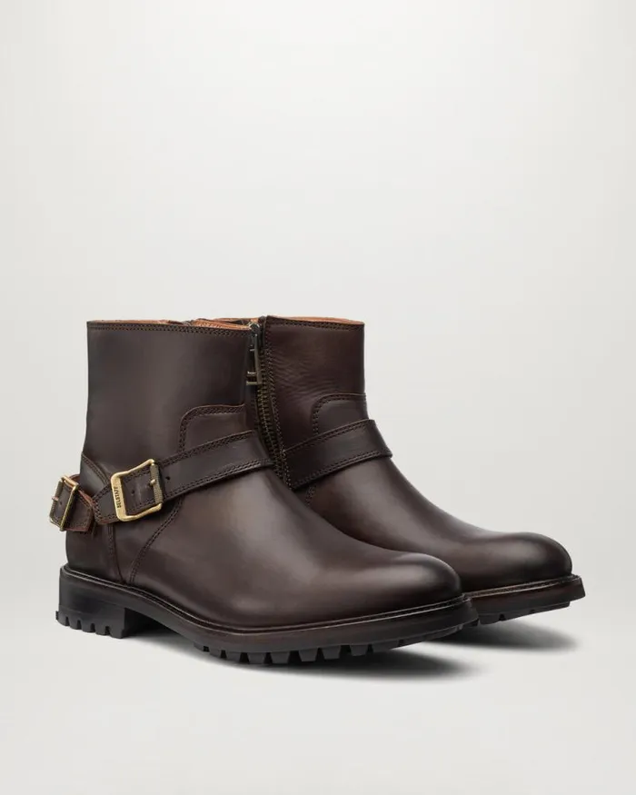 Boots Men Belstaff Trialmaster Zip Up Boots Chocolate