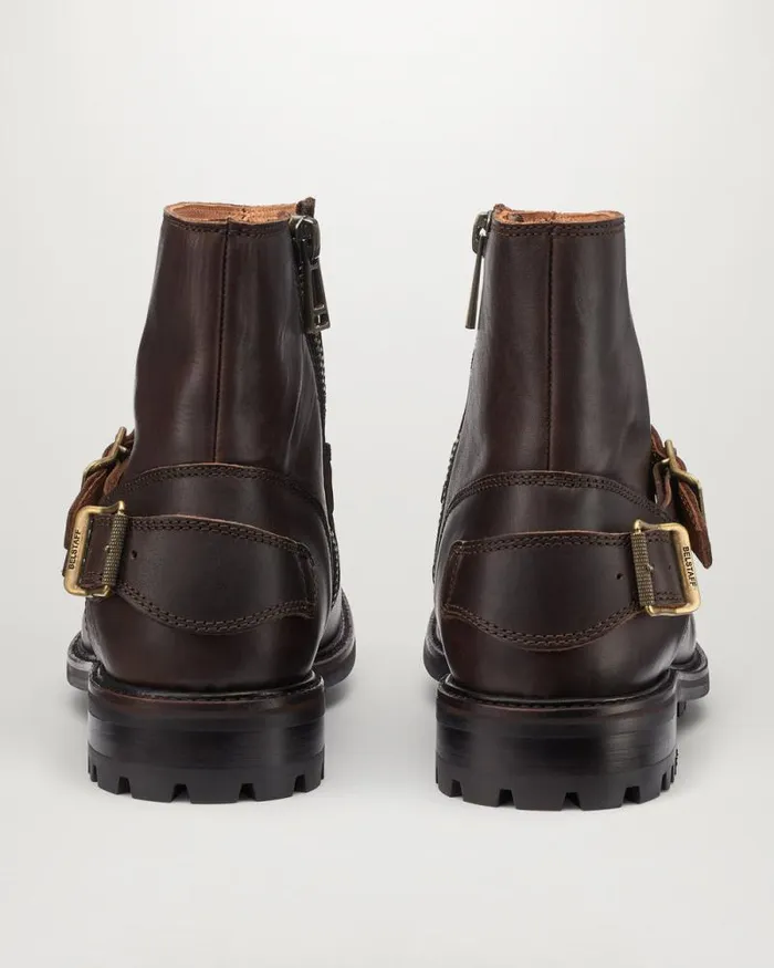 Boots Men Belstaff Trialmaster Zip Up Boots Chocolate