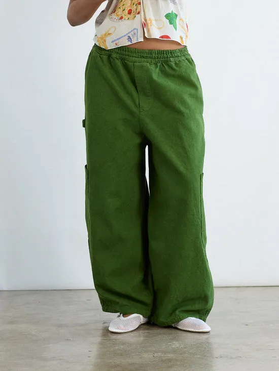 Bottoms Chef Pant Kale Green Lisa Says Gah Women