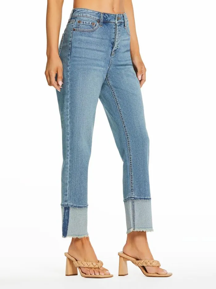 Bottoms Clothing Jessica Simpson Throwback Straight Jeans In Whirlpool