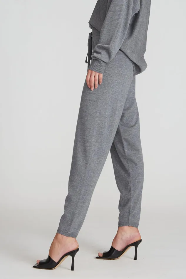 Bottoms Women Halston Claire Sweater Pant Medium Heather Grey