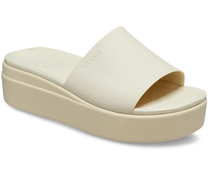 Brooklyn Slide Bone Women Crocs Platforms 038 Wedges