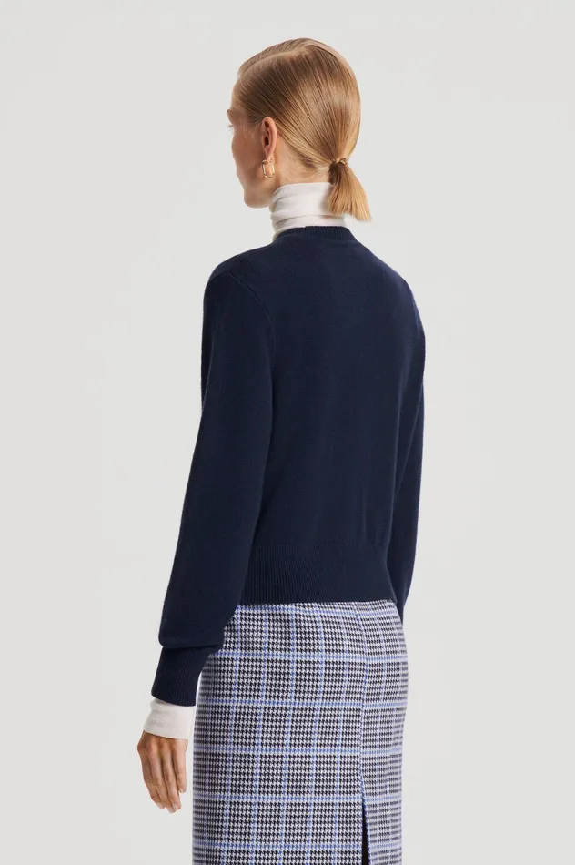 CASHMERE CREW SWEATER NAVY Women Knitwear Scanlan Theodore