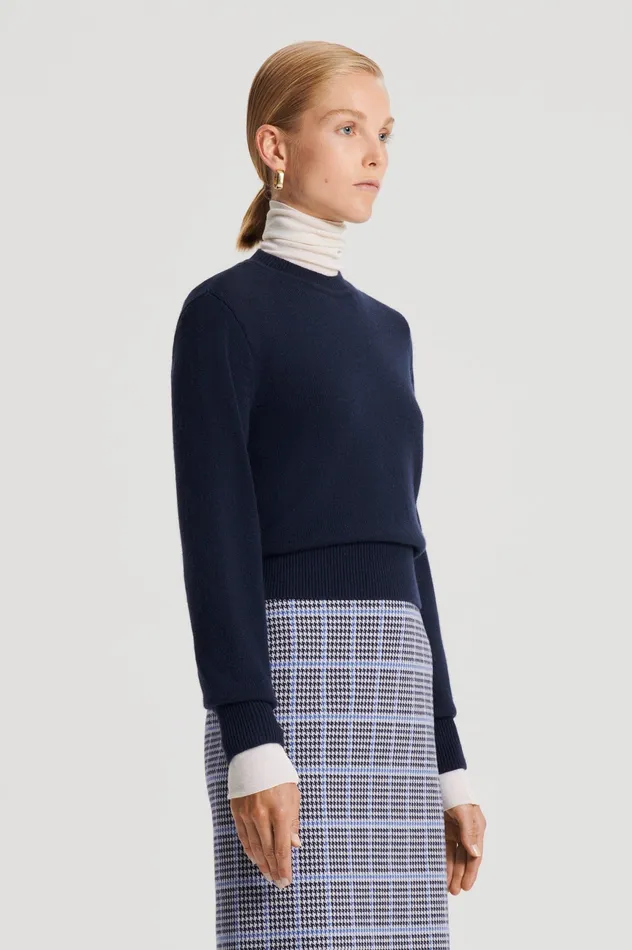 CASHMERE CREW SWEATER NAVY Women Knitwear Scanlan Theodore