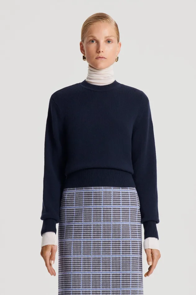 CASHMERE CREW SWEATER NAVY Women Knitwear Scanlan Theodore