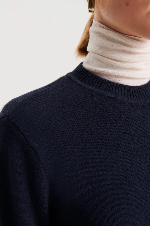 CASHMERE CREW SWEATER NAVY Women Knitwear Scanlan Theodore