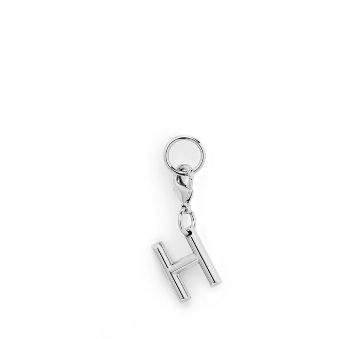 Charm Letter H Silver Color Women Lancel Key Ring Charm Letter H Silver Color Women Lancel Key Ring