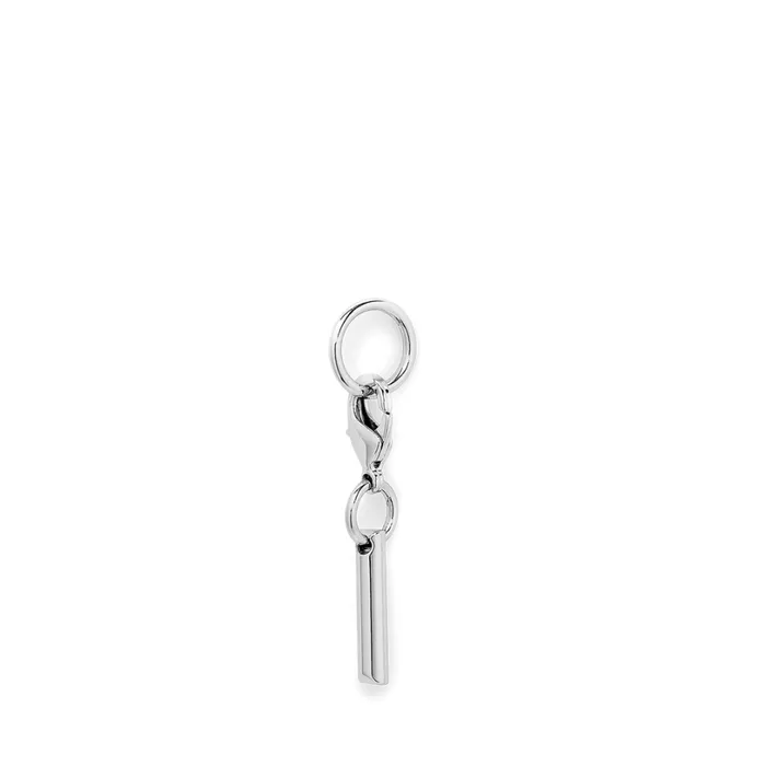 Charm Letter I Silver Color Women Lancel Key Ring Charm Letter I Silver Color Women Lancel Key Ring