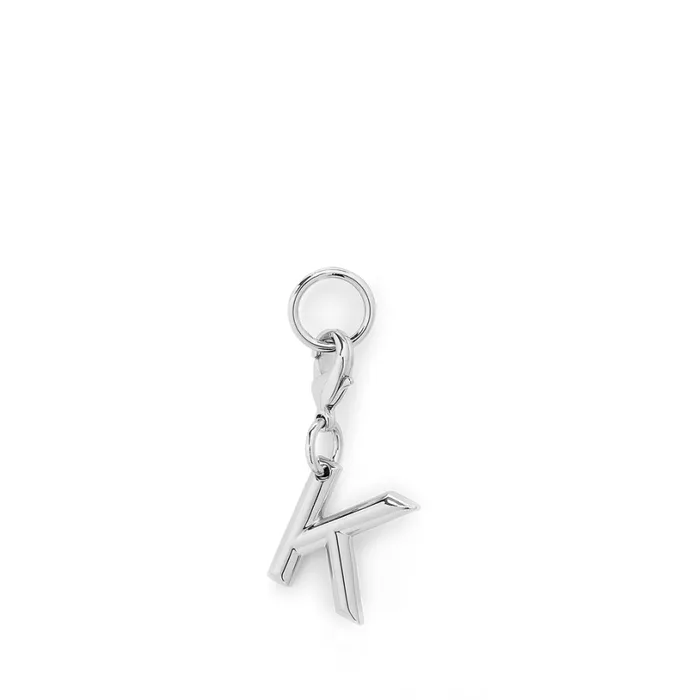Charm Letter K Silver Color Women Lancel Key Ring
