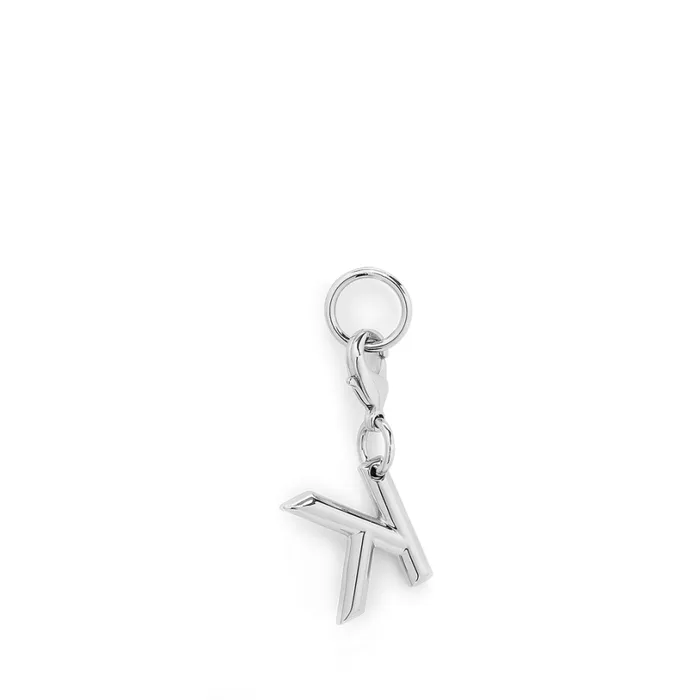 Charm Letter K Silver Color Women Lancel Key Ring Charm Letter K Silver Color Women Lancel Key Ring