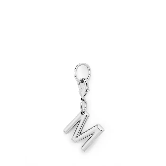 Charm Letter M Silver Color Women Lancel Key Ring