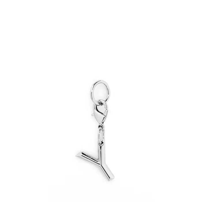 Charm Letter Y Silver Color Women Lancel Key Ring Charm Letter Y Silver Color Women Lancel Key Ring