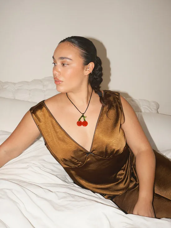 Cherry Necklace Cherry Women Jewelry Lisa Says Gah