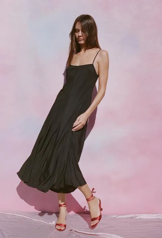 Ciao Lucia Long Dresses Cristina Dress Matte Black 8211 Women