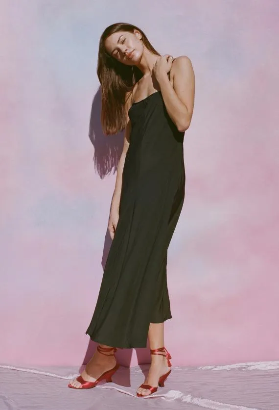 Ciao Lucia Long Dresses Cristina Dress Matte Black 8211 Women