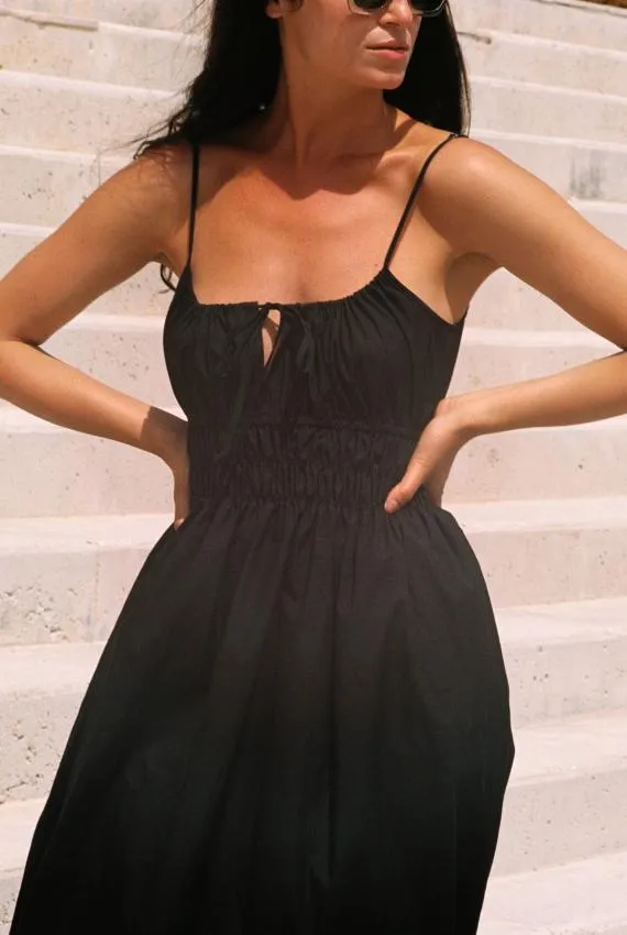 Ciao Lucia Long Dresses Gabriela Dress Black Cotton 8211 Women