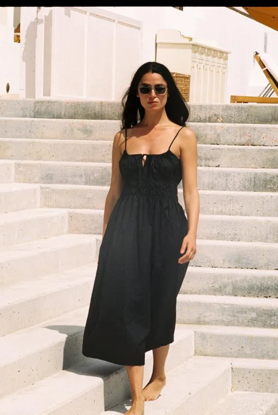 Ciao Lucia Long Dresses Gabriela Dress Black Cotton 8211 Women