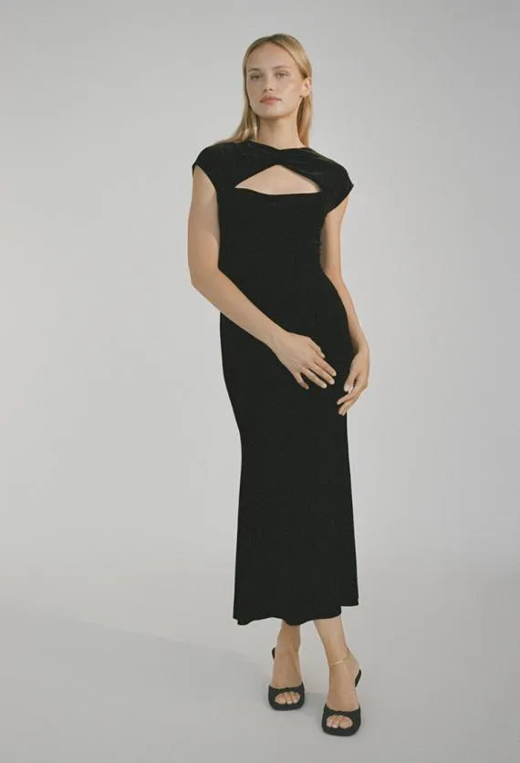 Ciao Lucia Long Dresses Violeta Dress Black Velvet 8211 Women
