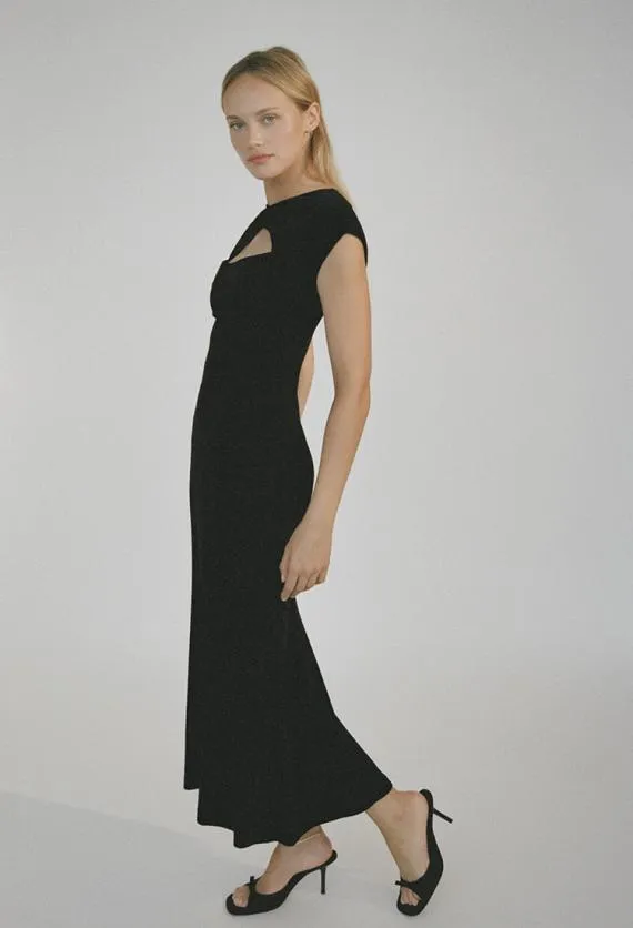 Ciao Lucia Long Dresses Violeta Dress Black Velvet 8211 Women