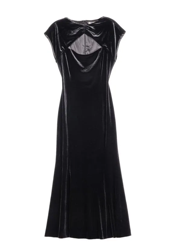 Ciao Lucia Long Dresses Violeta Dress Black Velvet 8211 Women