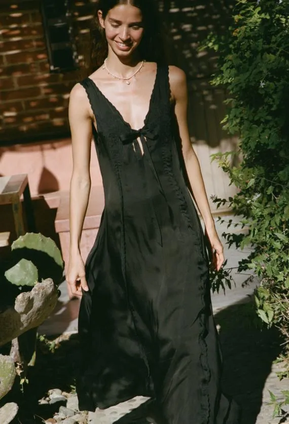 Ciao Lucia Satin Dresses Serena Dress Black 8211 Women