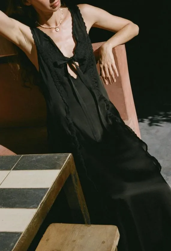 Ciao Lucia Satin Dresses Serena Dress Black 8211 Women