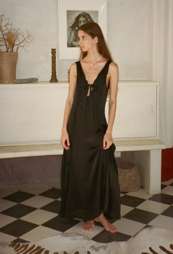 Ciao Lucia Satin Dresses Serena Dress Black 8211 Women