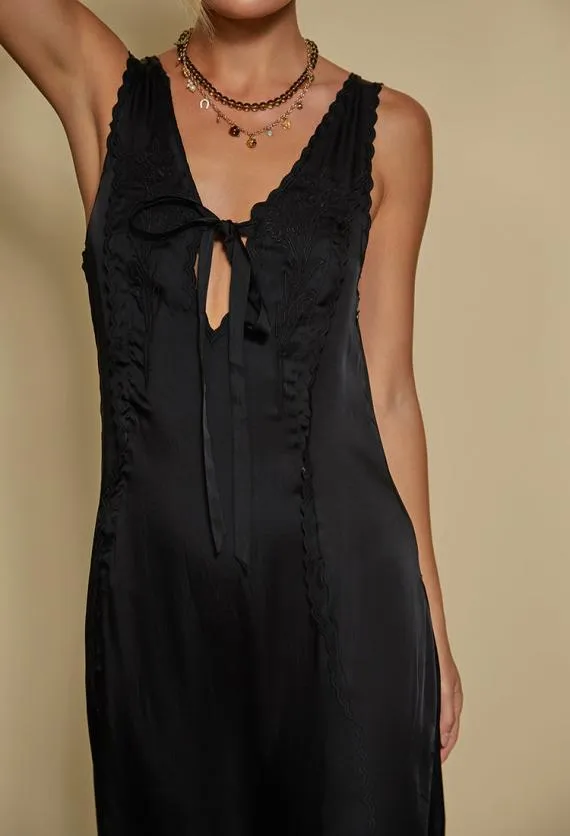 Ciao Lucia Satin Dresses Serena Dress Black 8211 Women
