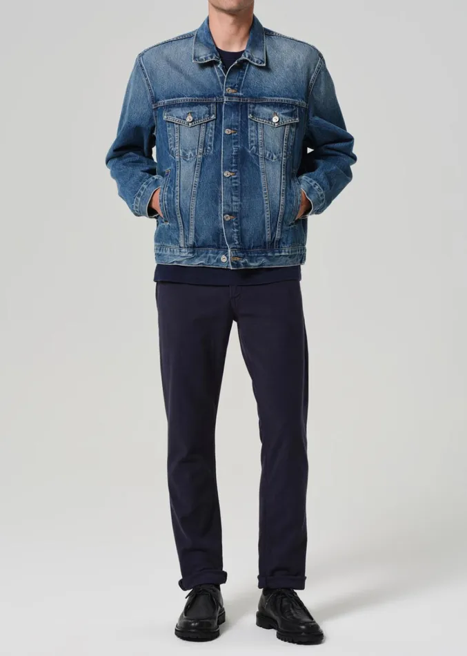 Citizens Of Humanity Adler Slim French Terry In Night Flight Men Pants