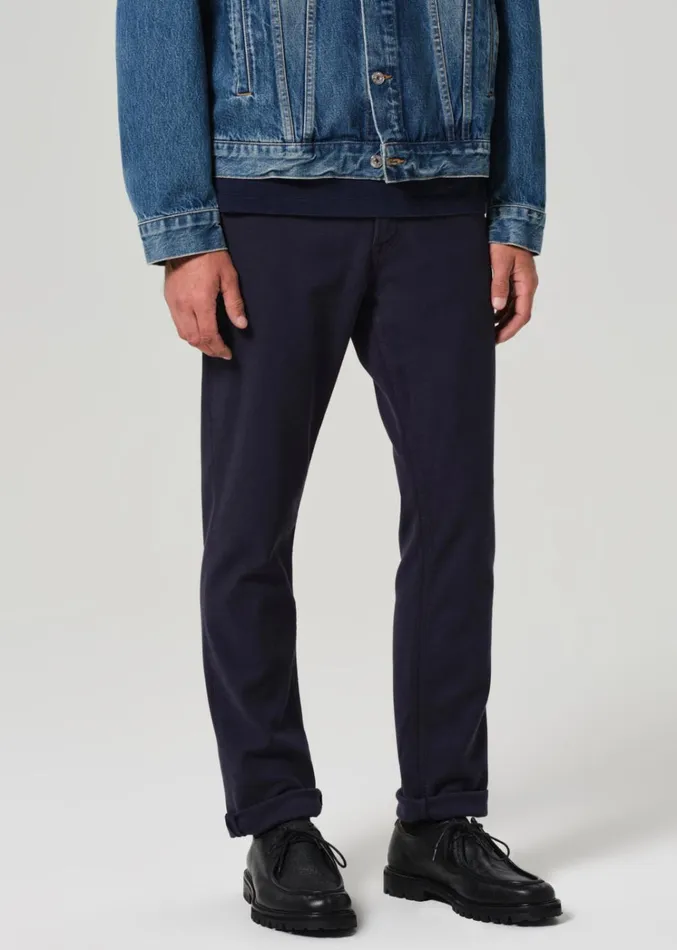 Citizens Of Humanity Adler Slim French Terry In Night Flight Men Pants