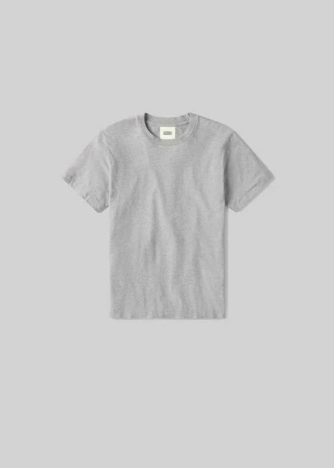 Citizens Of Humanity Everyday Short Sleeve Tee In Heather Grey Men Shirts