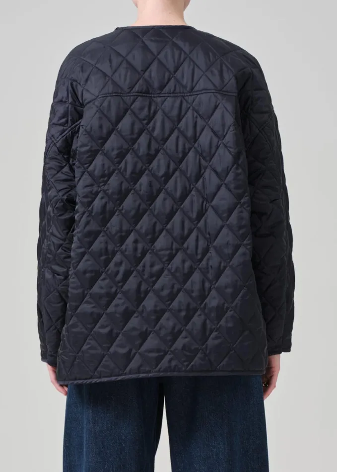 Citizens Of Humanity Huntleigh Quilted Coat In Ink Women Jackets and Coats