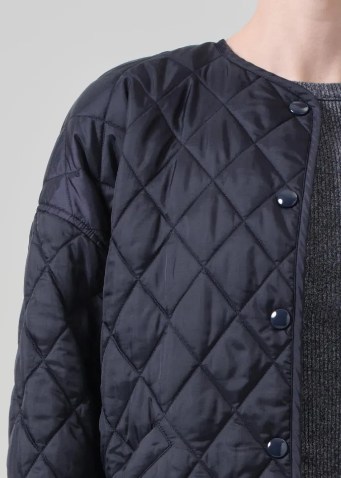Citizens Of Humanity Huntleigh Quilted Coat In Ink Women Jackets and Coats