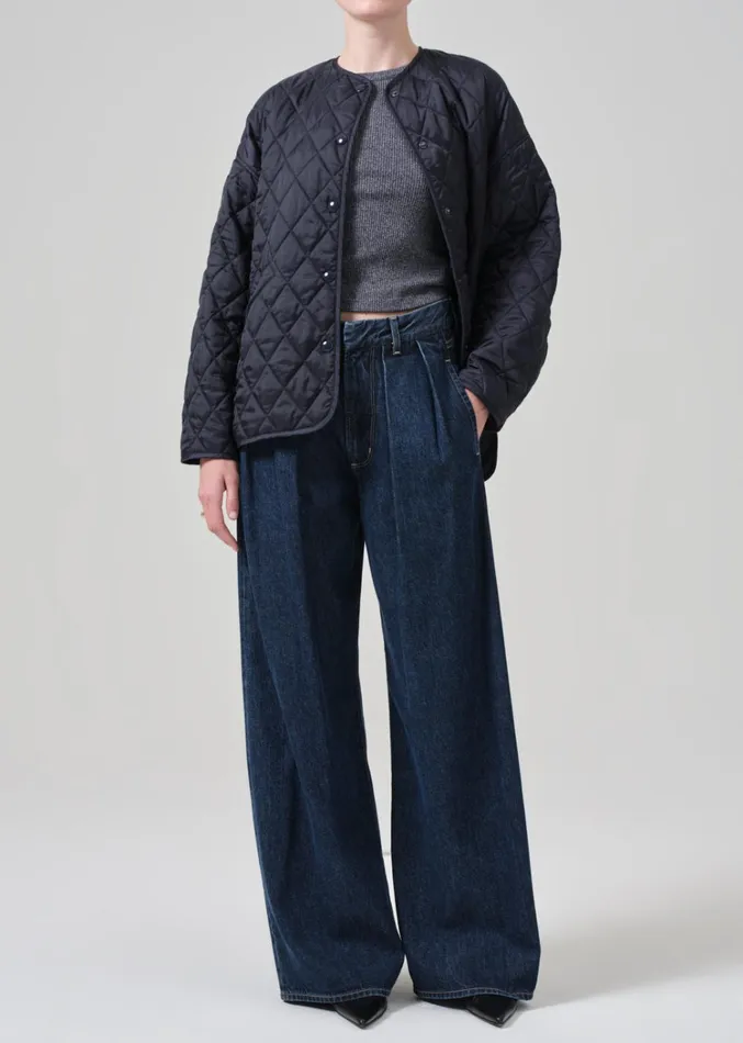 Citizens Of Humanity Huntleigh Quilted Coat In Ink Women Jackets and Coats