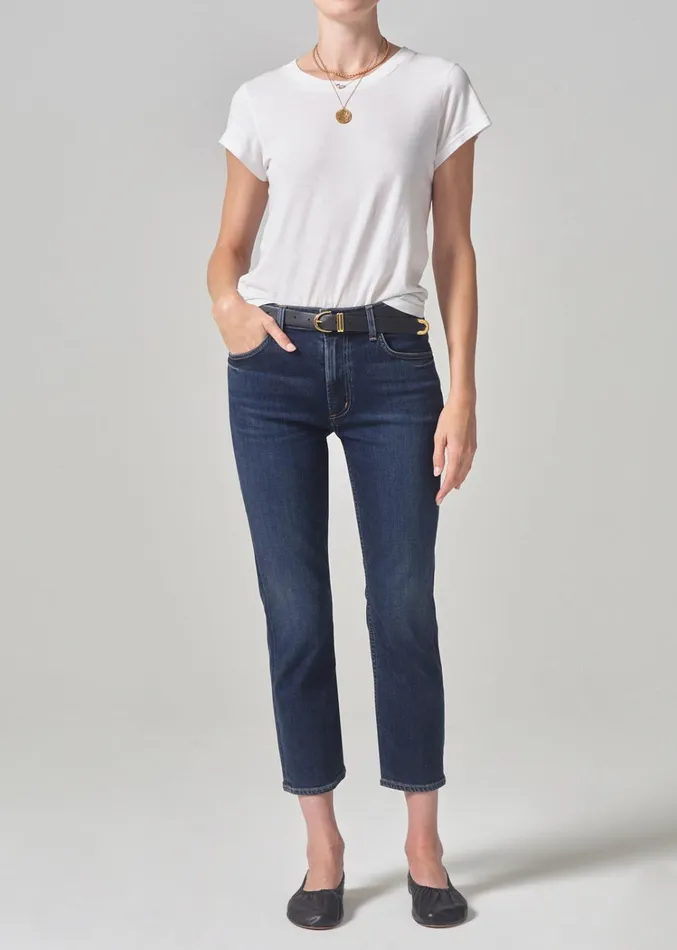 Citizens Of Humanity Isola Slim Crop In Courtland Women Petite