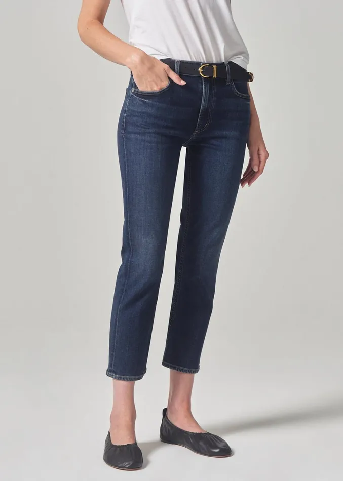 Citizens Of Humanity Isola Slim Crop In Courtland Women Petite