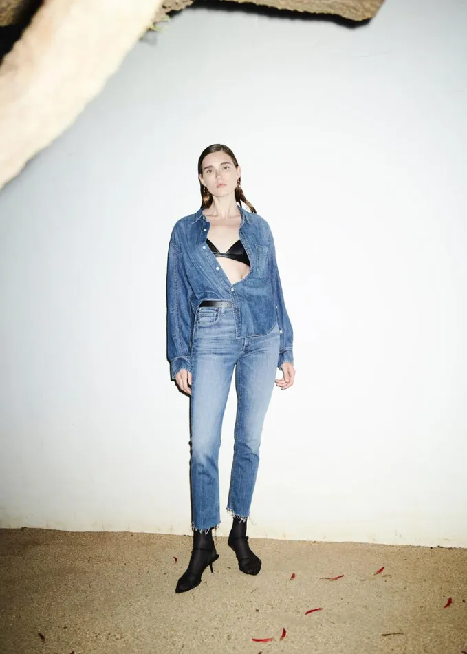 Citizens Of Humanity Isola Straight Crop In Lawless Women Jeans