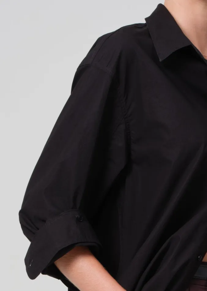 Citizens Of Humanity Kayla Shirt In Black Women Tops