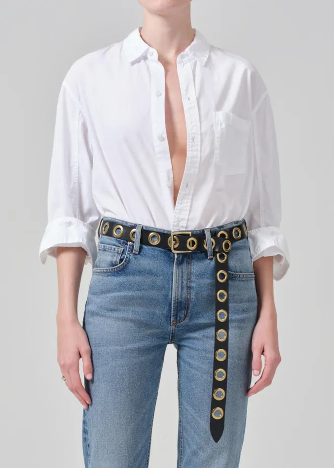 Citizens Of Humanity Kayla Shrunken Shirt In Optic White Women Tops