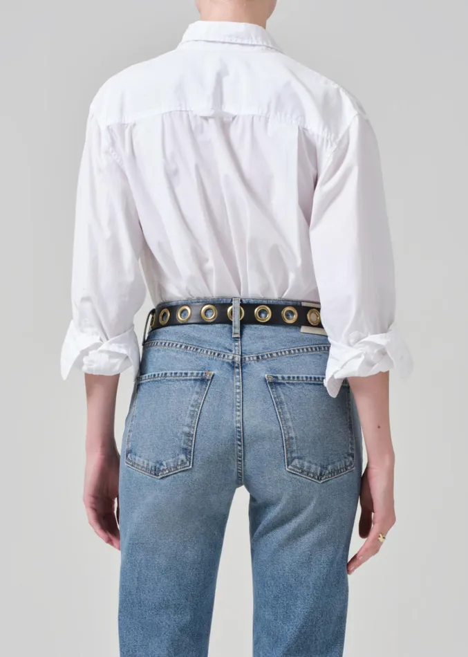Citizens Of Humanity Kayla Shrunken Shirt In Optic White Women Tops