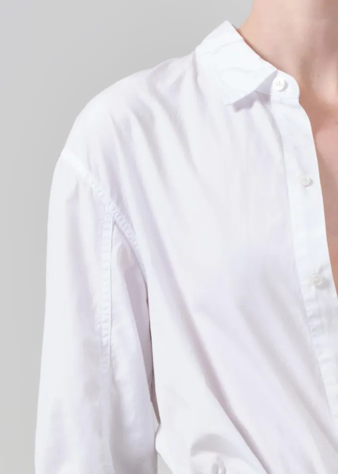 Citizens Of Humanity Kayla Shrunken Shirt In Optic White Women Tops