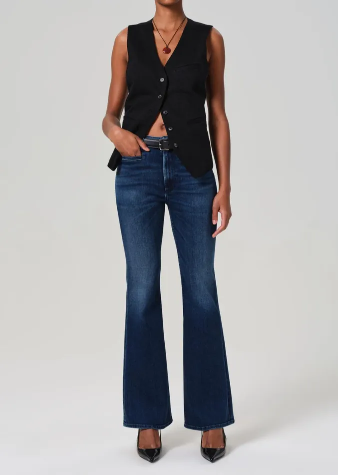 Citizens Of Humanity Lilah Flare With Welt Pocket In Marvita Women Jeans