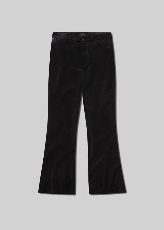 Citizens Of Humanity Lilah Flare With Welt Pocket Velvet In Black Women Pants