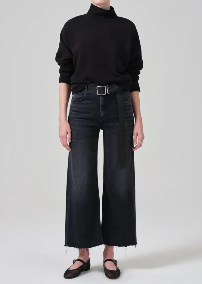 Citizens Of Humanity Lyra Wide Leg Crop In Medallion Women Jeans