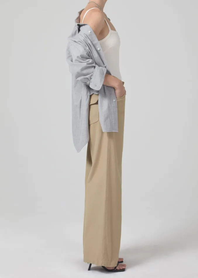 Citizens Of Humanity Paloma Utility Trouser In Khaki Classic Women Pants