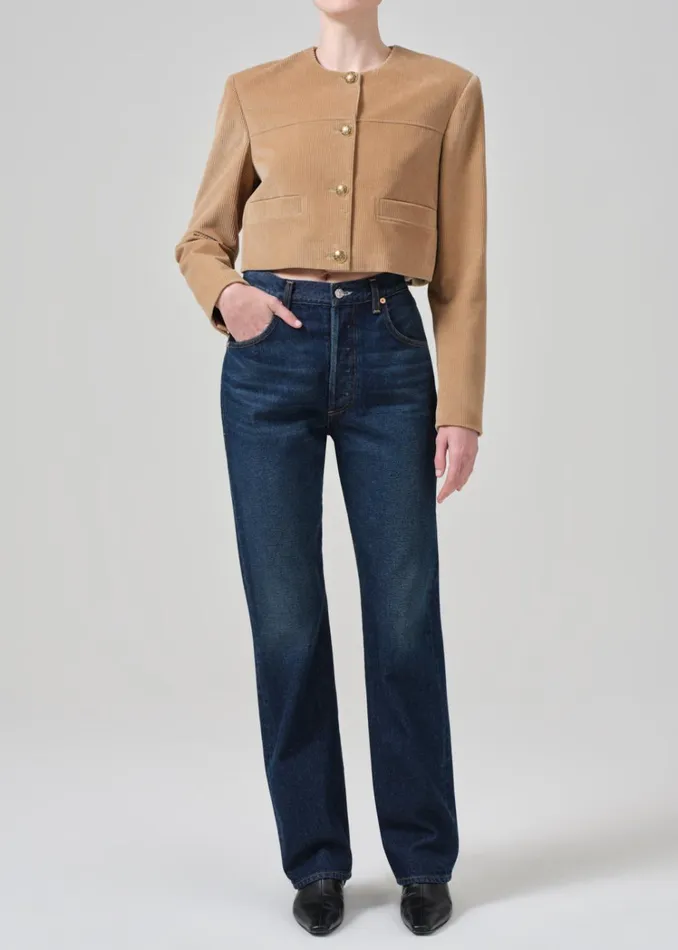 Citizens Of Humanity Pia Cropped Jacket In Ambra Women Jackets and Coats
