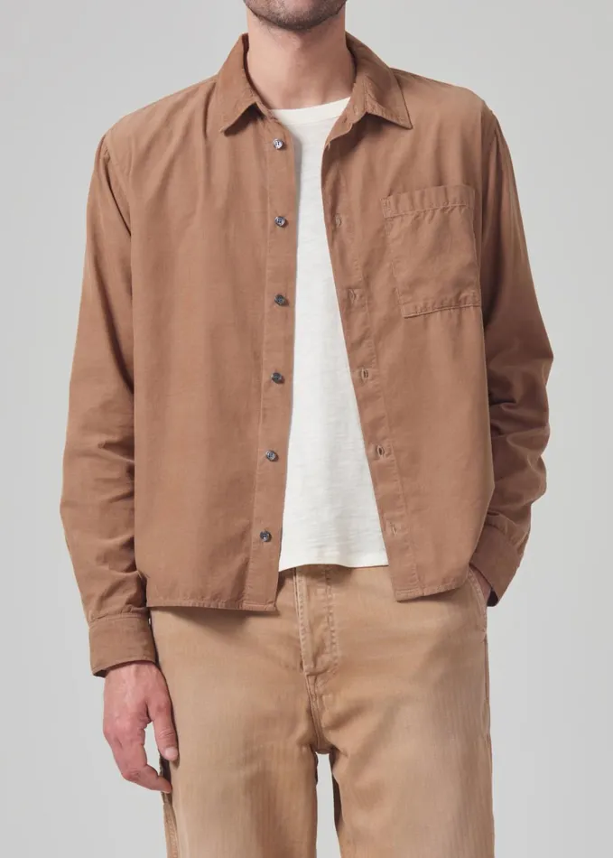 Citizens Of Humanity Rework Shirt Corduroy In Sahara Men Shirts