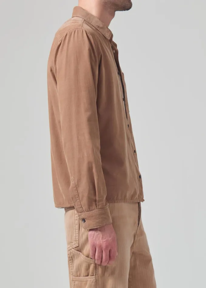 Citizens Of Humanity Rework Shirt Corduroy In Sahara Men Shirts